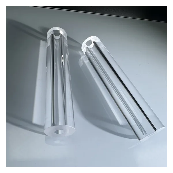 Clear Sapphire Tubes for High-Temperature Optical and Process Assemblies-Xinkehui Sapphire tube bore and end-face detail